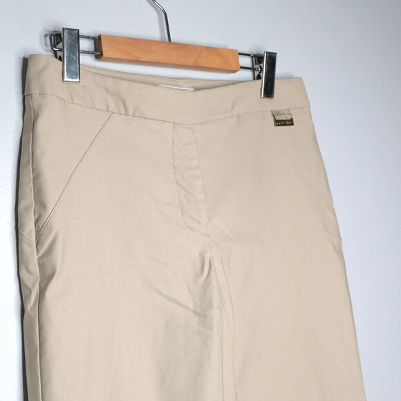 Calvin Klein Chino Khaki Pants Beige Tan Preppy Stretch Office Workwear Zip Fly - Picture 8 of 10